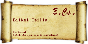Bilkei Csilla névjegykártya